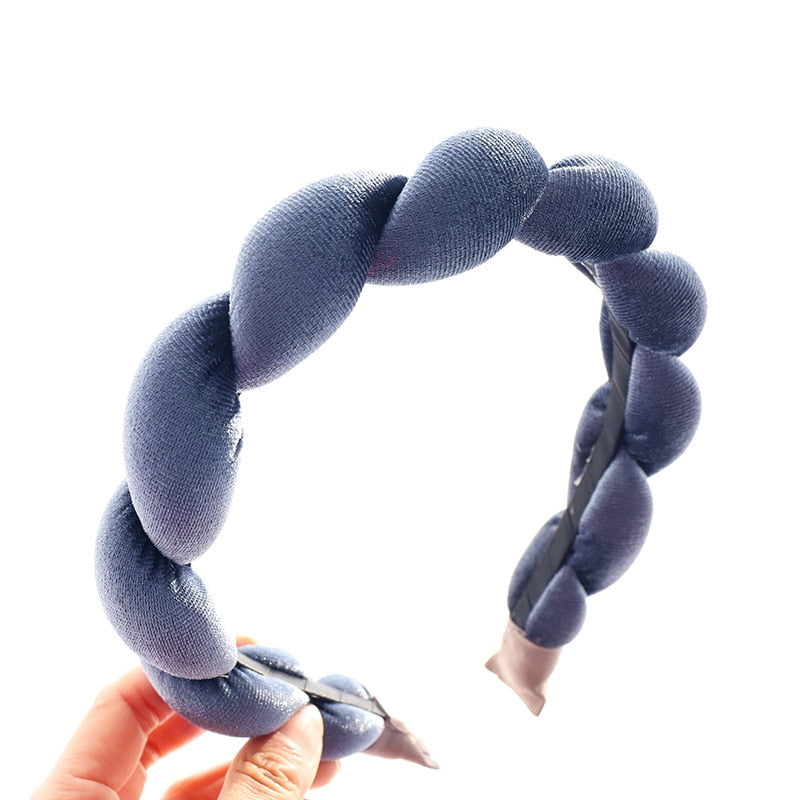 Velvet Sponge Braid Headband