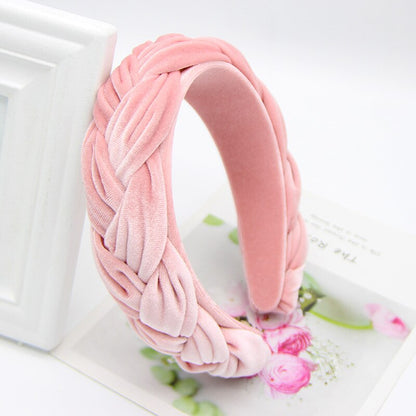 Gold Velvet Braid Headband