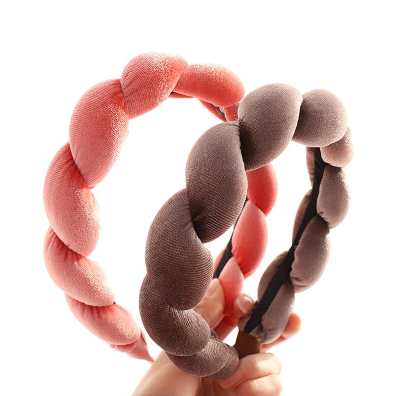 Velvet Sponge Braid Headband