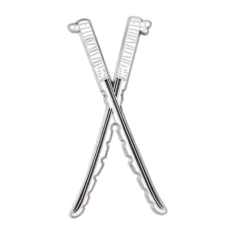 New cartoon anime peripheral weapon alloy brooch