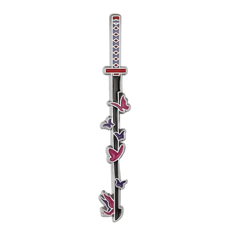 New cartoon anime peripheral weapon alloy brooch