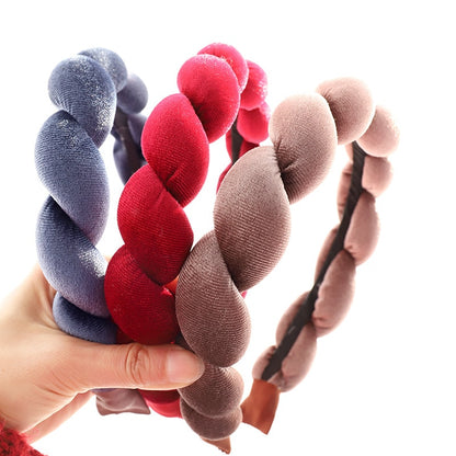 Velvet Sponge Braid Headband