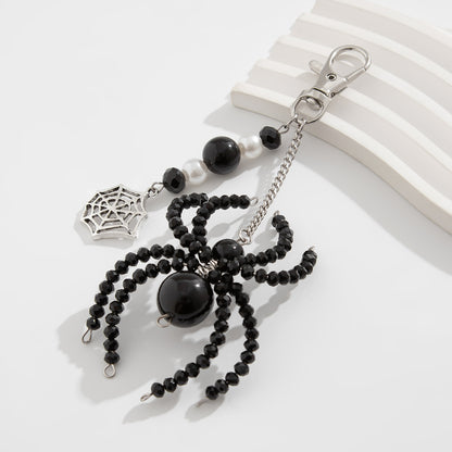 Sunflower Crystal White Pearl Set Keychain