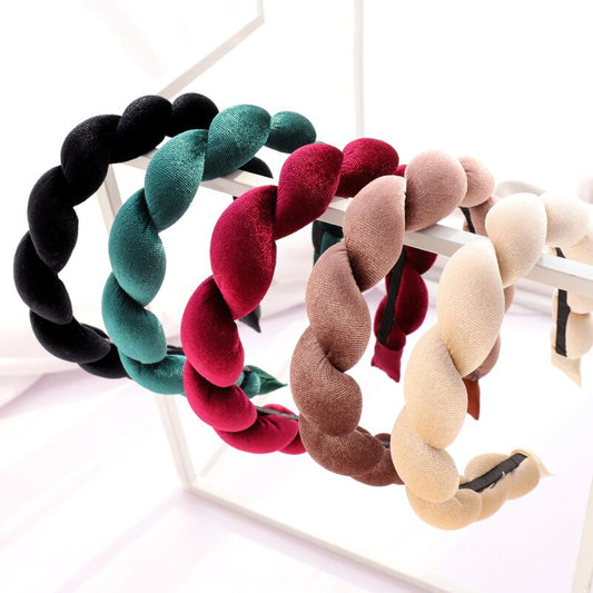Velvet Sponge Braid Headband