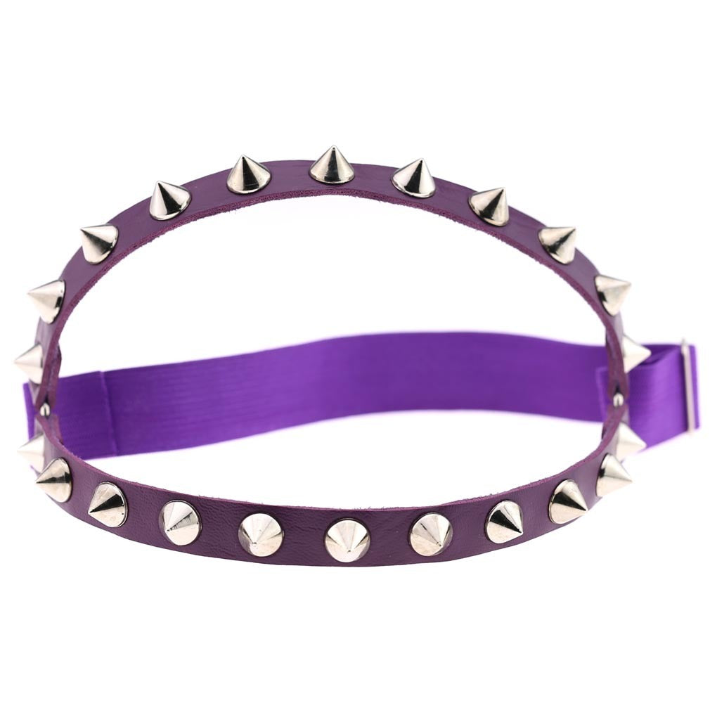 Sexy Decorative Punk Hip Hop Leather Double Row Rivet Garter Belt