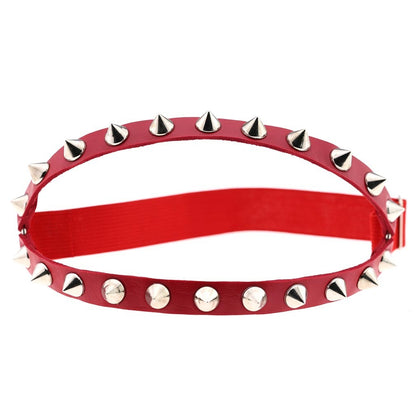 Sexy Decorative Punk Hip Hop Leather Double Row Rivet Garter Belt