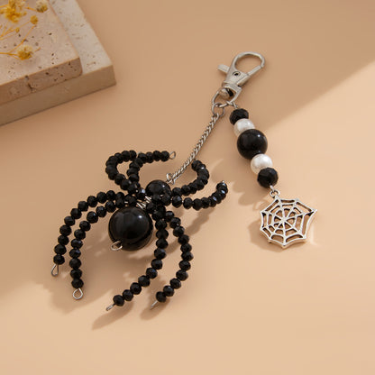 Sunflower Crystal White Pearl Set Keychain
