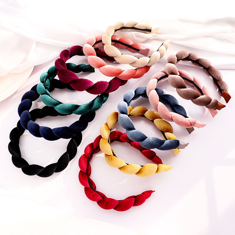 Velvet Sponge Braid Headband