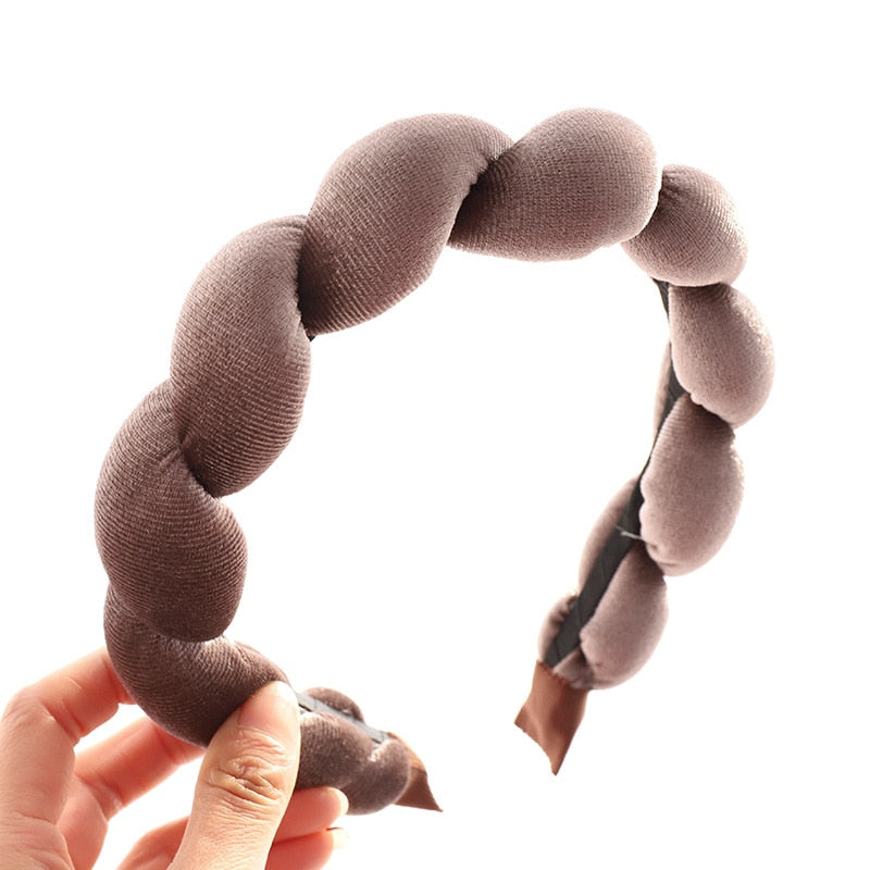 Velvet Sponge Braid Headband
