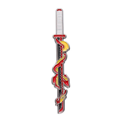 New cartoon anime peripheral weapon alloy brooch