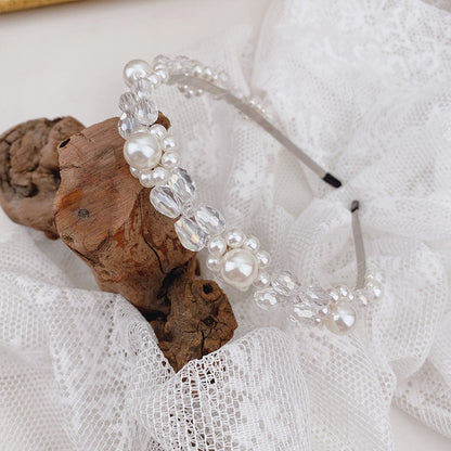Women's crystal pearl all-match hairpin