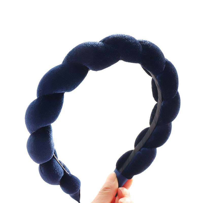Velvet Sponge Braid Headband