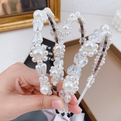 Women's crystal pearl all-match hairpin