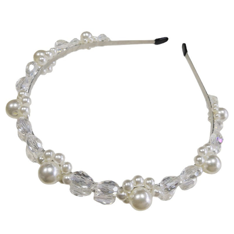 Women's crystal pearl all-match hairpin