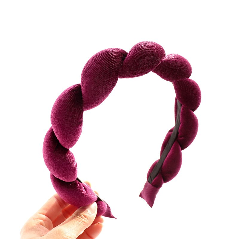 Velvet Sponge Braid Headband