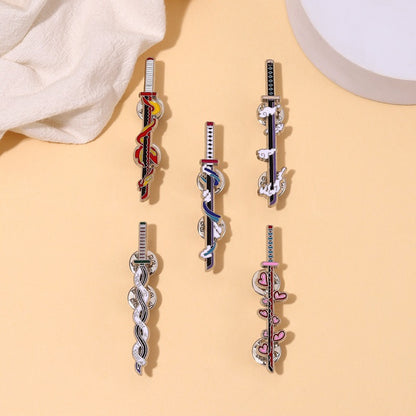 New cartoon anime peripheral weapon alloy brooch